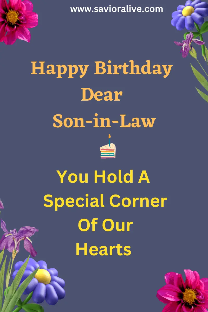 Happy Birthday Dear Son In Law Pic