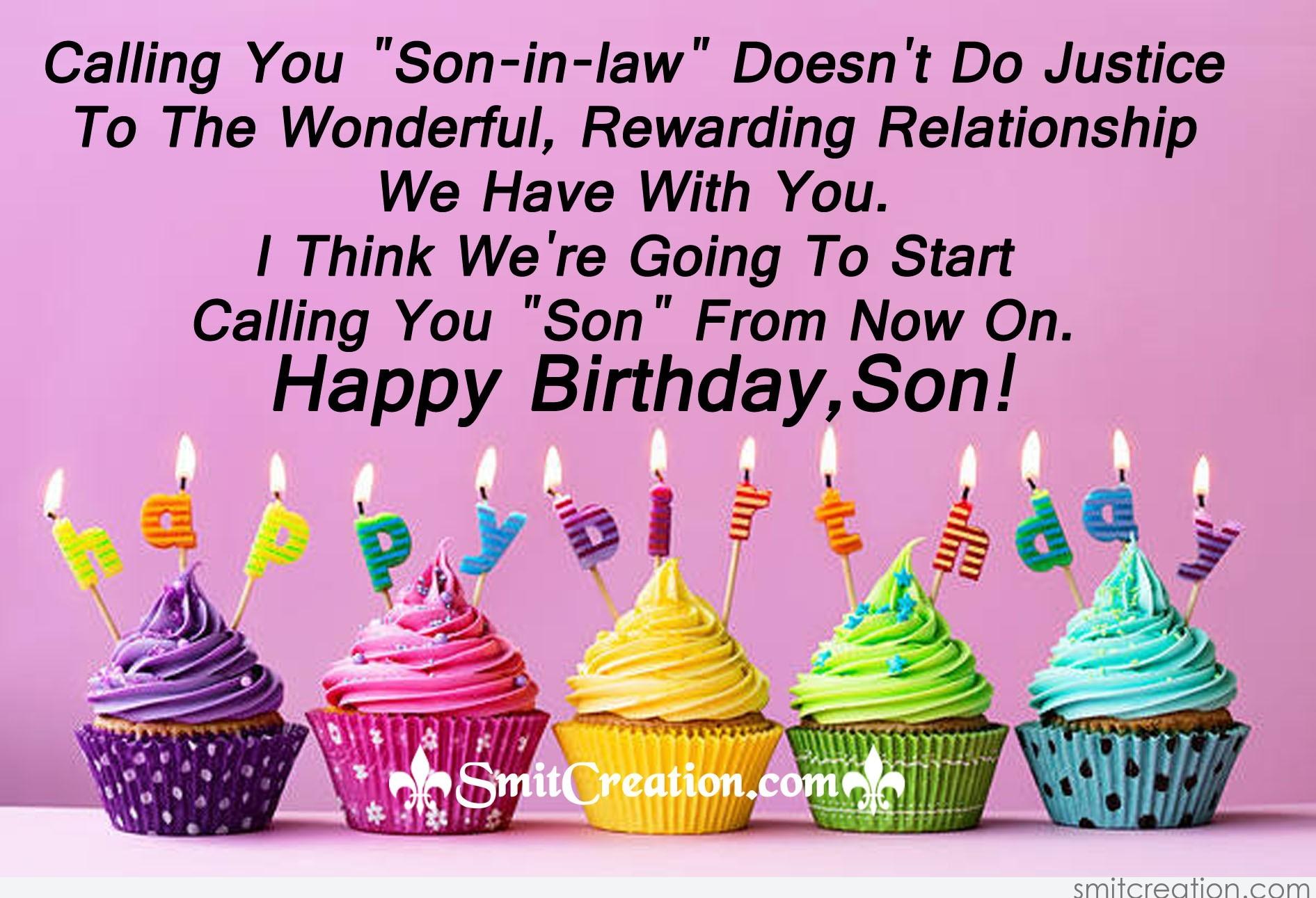Happy Birthday Son In Law Image