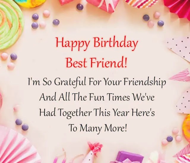 Happy Birthday Best Friend Image