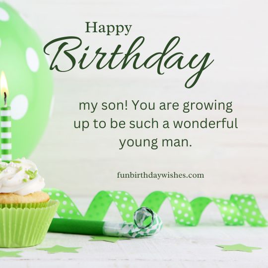 'Happy Birthday Son' Greeting Card - A5 Folded Card For Him (Picture This)