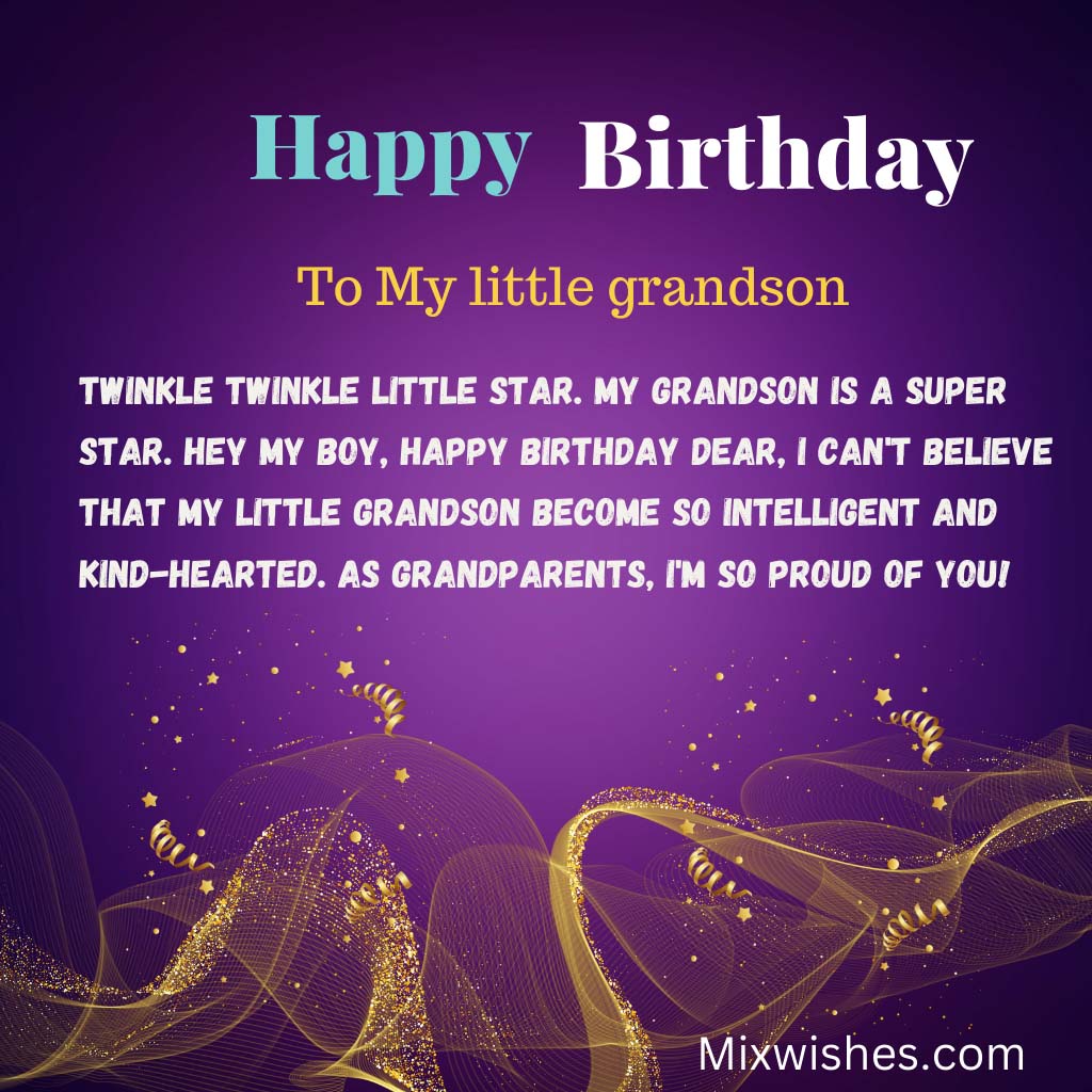 30+ Beautiful Birthday Wishes For Grandson - Happy Birthday Wishes